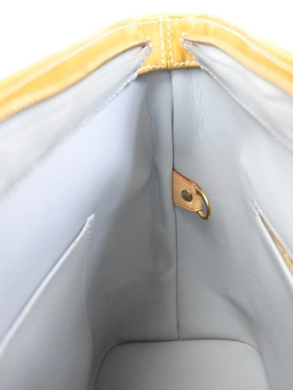LOUIS VUITTON Houston Shoulder Bag Monogram Vernis Leather Yellow M91053 62CA852 - Picture 7 of 14